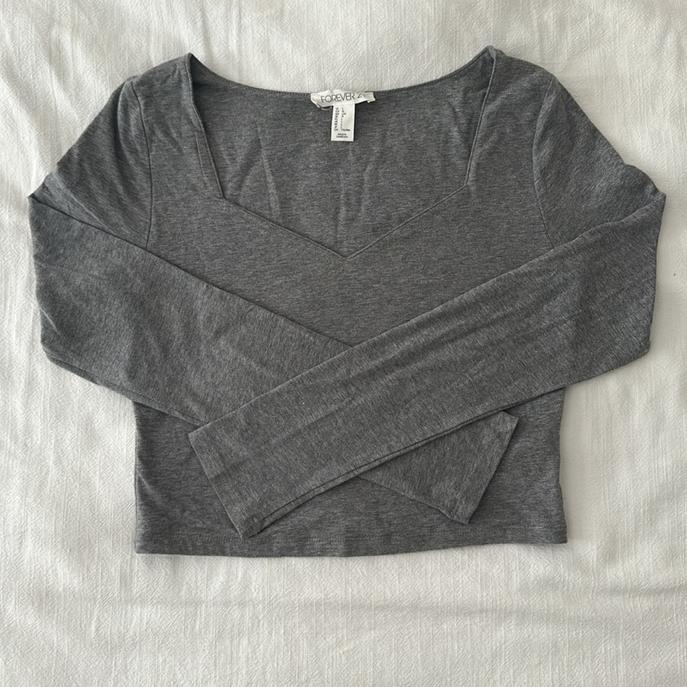 Long Sleeve Crop Top